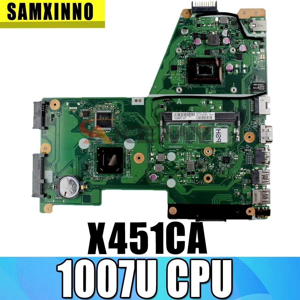 

Akemy Laptop motherboard For Asus X451CA F451 F451C X451CA Mainboard REV.2.1 HM70 1007U GMA HD 3000
