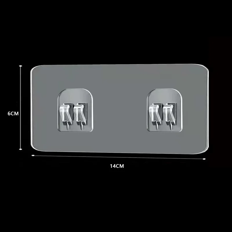 

Двойной водонепроницаемый самоклеящийся крючок для кухни и ванной