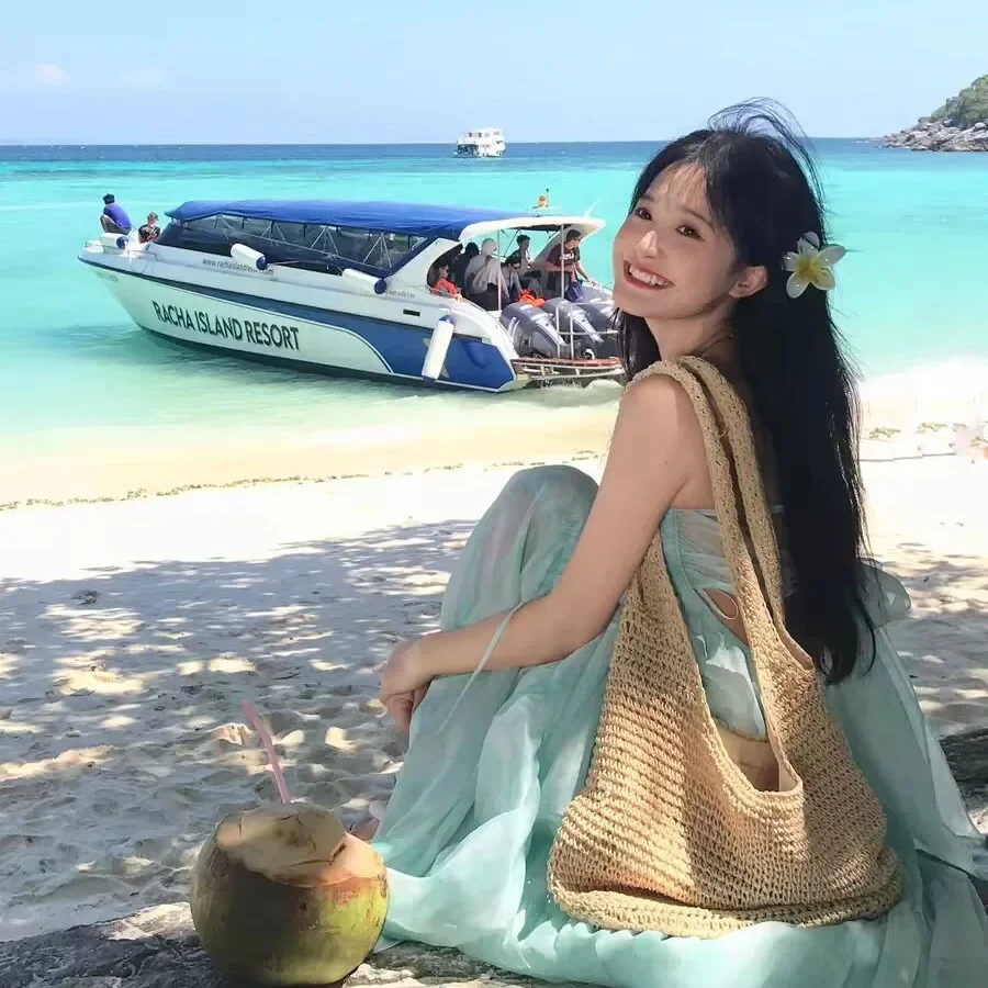 Повседневная Соломенная плетеная Сумка через плечо праздничный стильный