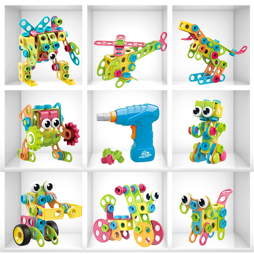 Электрическая дрель винтовая гайка разборка комбинация Игрушка Головоломка