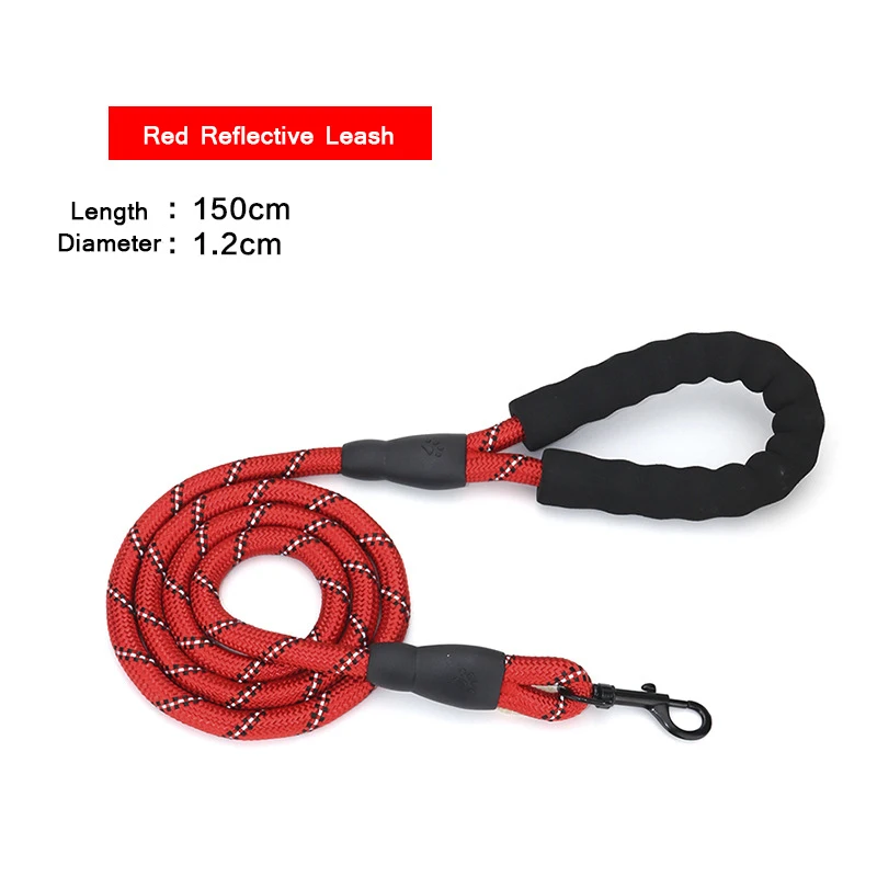 Нейлоновый Светоотражающий Поводок для собак трос кошек среднего размера и