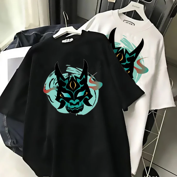 

Hot Genshin Impact Kawaii Hu Tao Print Women T-shirt White Harajuku Y2K Female Short Sleeve T Shirt Casual Aesthetic Top Tees