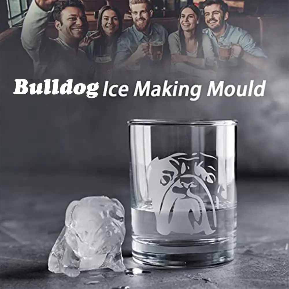 

Party Fun Bulldog Shape Bar DIY Bulldog Ice Mold Wine Spirits for Whiskey Cocktails