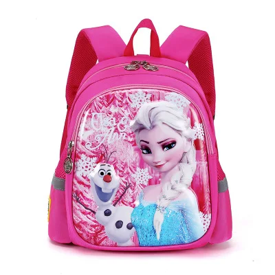 Disney frozen Kindergarten schoolbag cartoon Elsa shoulder bag girl boy  baby children backpack kid  schoolbag backpack