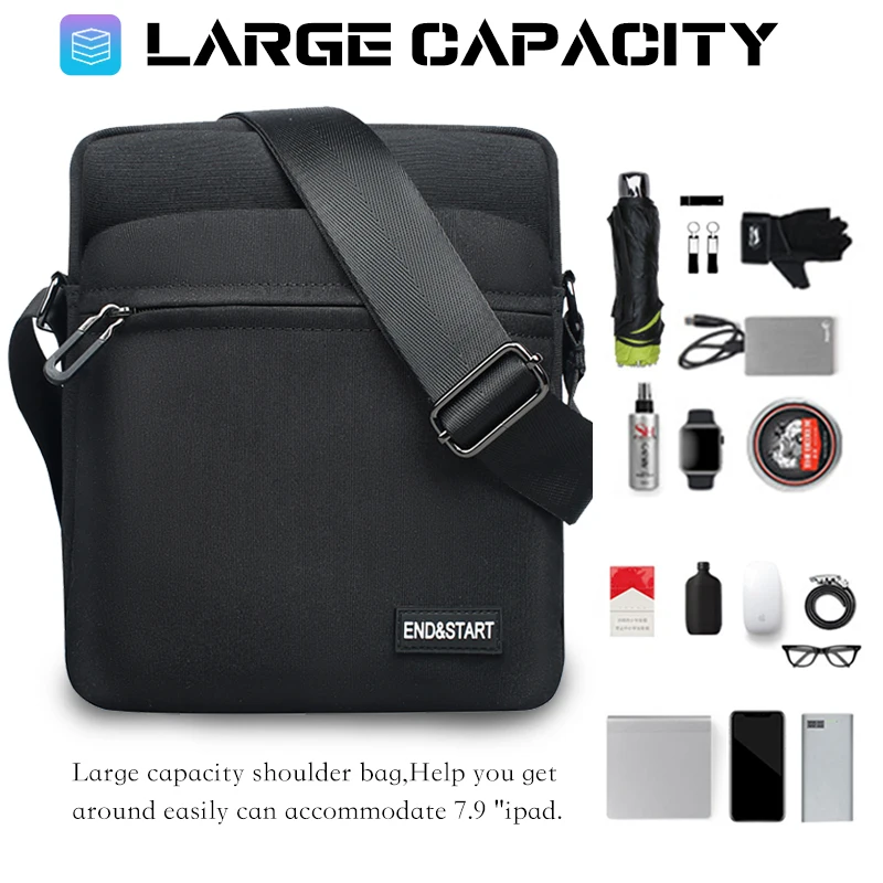 HcanKcan Men's Bag Fashion Light Weight Shoulder Bag Husband Casual Mini Phone Belt Bag Portable Party Bag For Man Messenger Bag