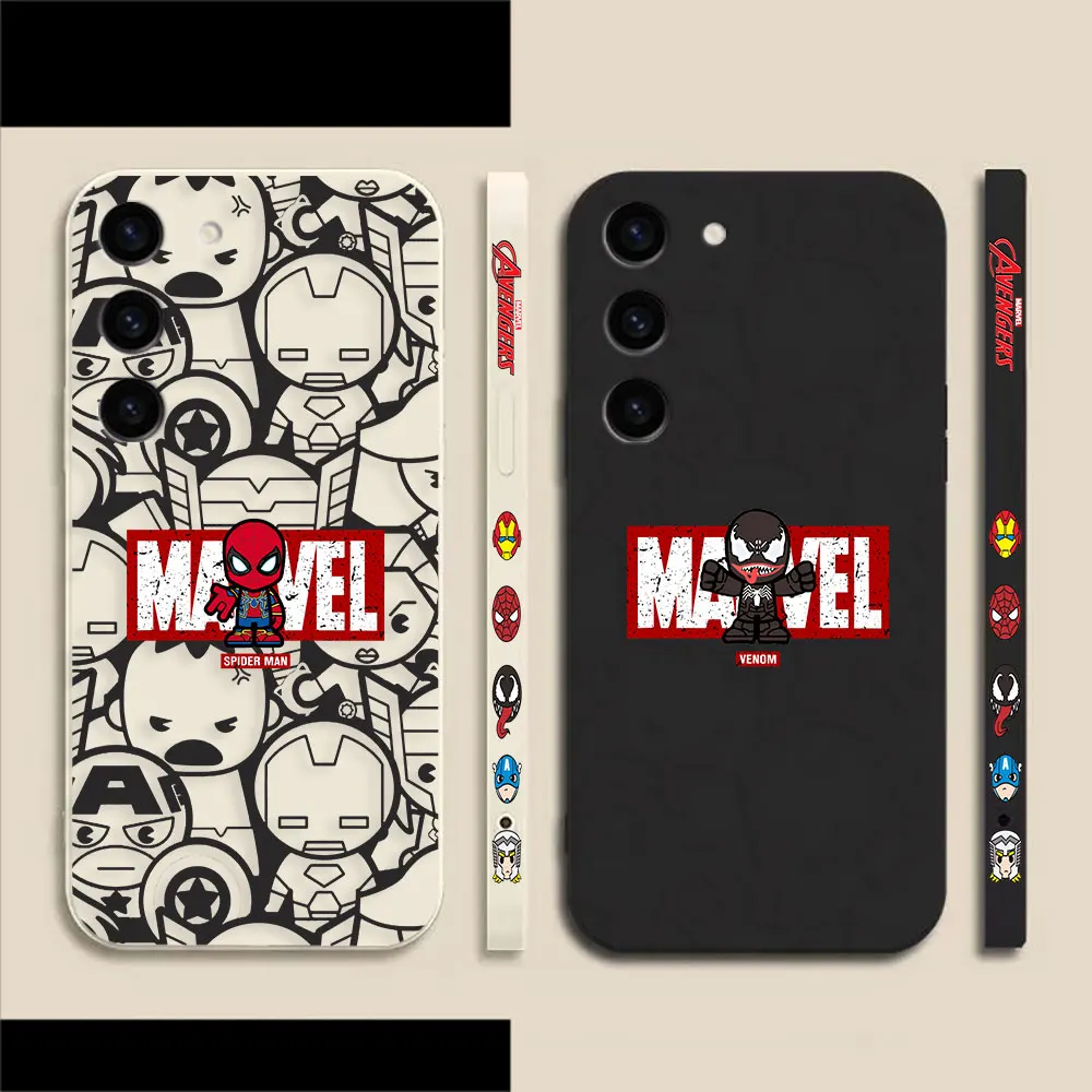 

Marvel's Spider-Man Venom Phone Case For Samsung Galaxy S23 S22 S21 S20 FE S11 S11E S10 S30 Ultra Plus 4G 5G Colour Liquid Case