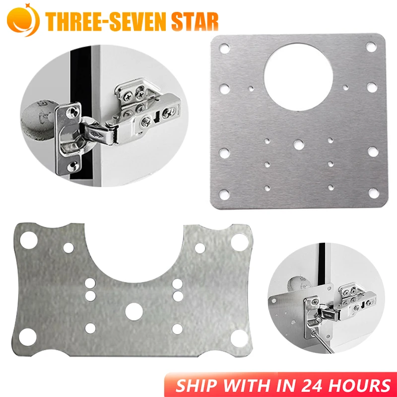 

Hinge Repair Plate High Quality Resistant Stainless Steel Furniture Mounted Plate Cabinet Kitchen Door Hinges Repair Mount Tool