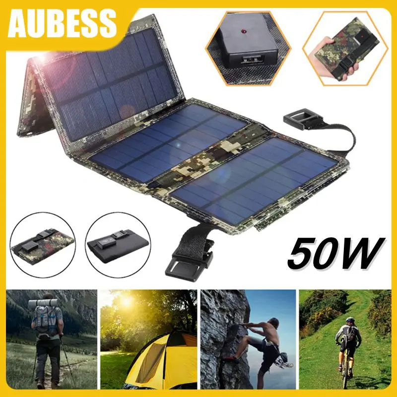 

Portable Solar Panel 20w Charger Outdoor Battery Supply Sunlight Generator With 4 Solar Panels Solar Charger 12v Solar Cell