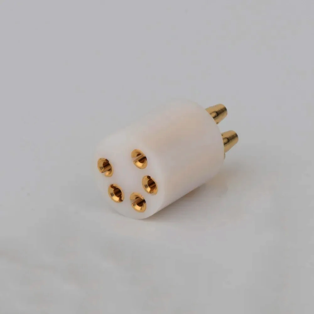 Позолоченный разъем Preffair для поворотного стола 5 контактов M DIN Tonearm гнездовой REGA