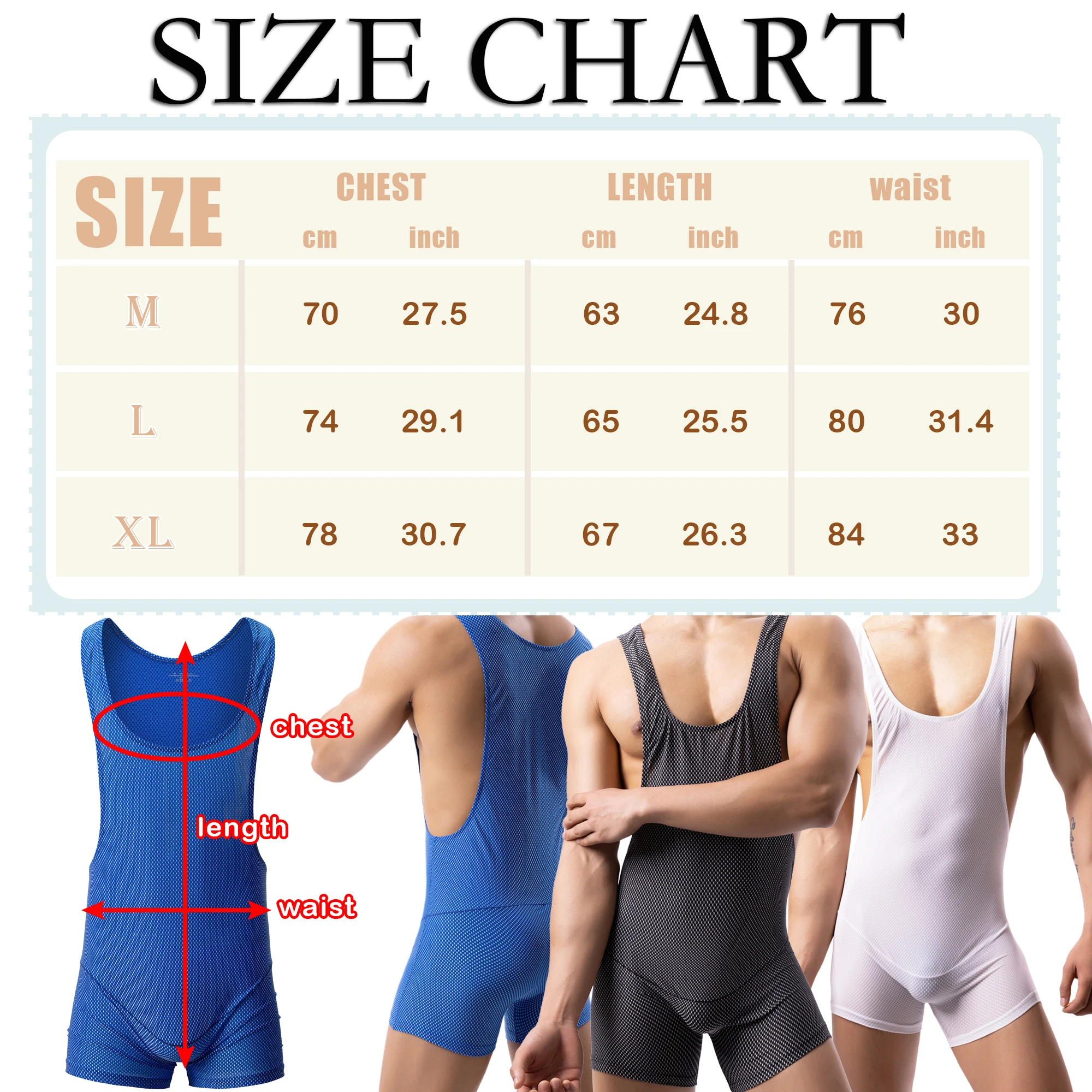 YUFEIDA Men Undershirts Leotard Sports Workout Bodysuit Shapewear Male Wrestling Singlet Fitness Jockstrap Mesh Romper Underwear