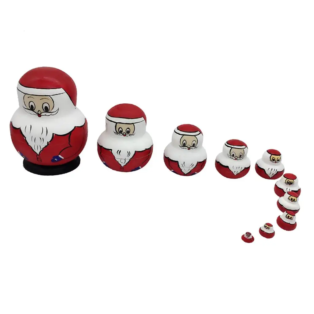 

10 Pieces Matryoshka of Santa Claus, Matryoshka, Matryoshka, Babushka,