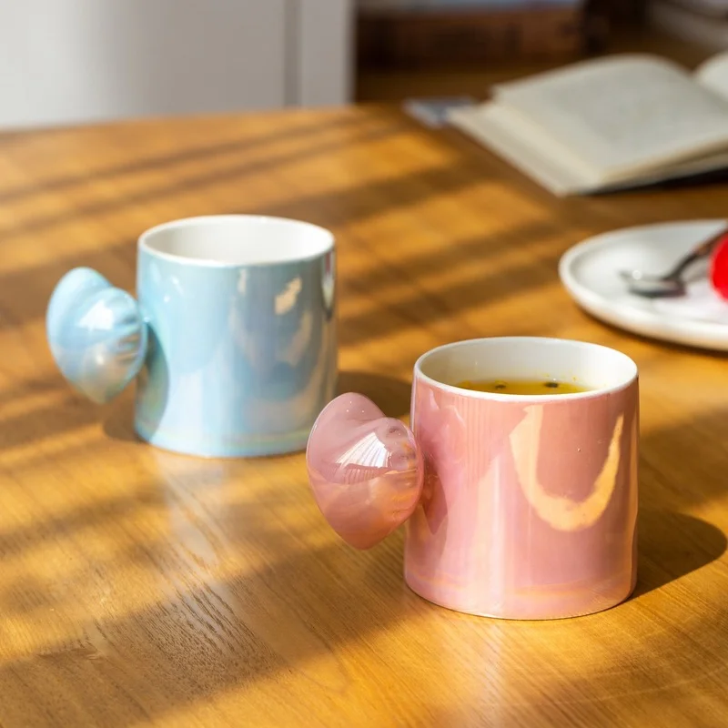 

Nordic Love Cup Series 300ml Simple Coffee Cup Fresh Korean Mug Couple Cups Valentine's Day Mugs