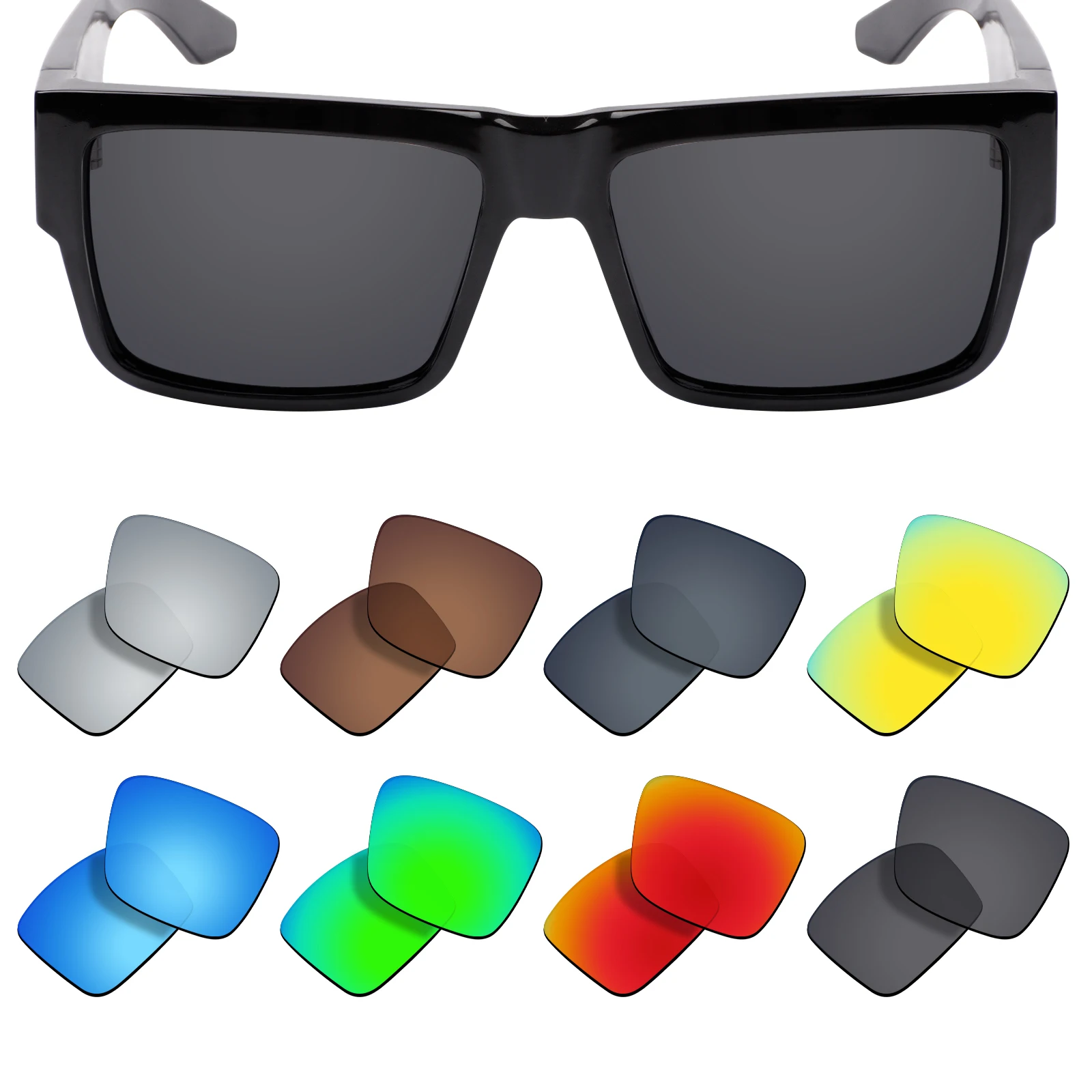 Сменные поляризационные линзы Firtox True UV400 совместимые с солнцезащитными очками Spy