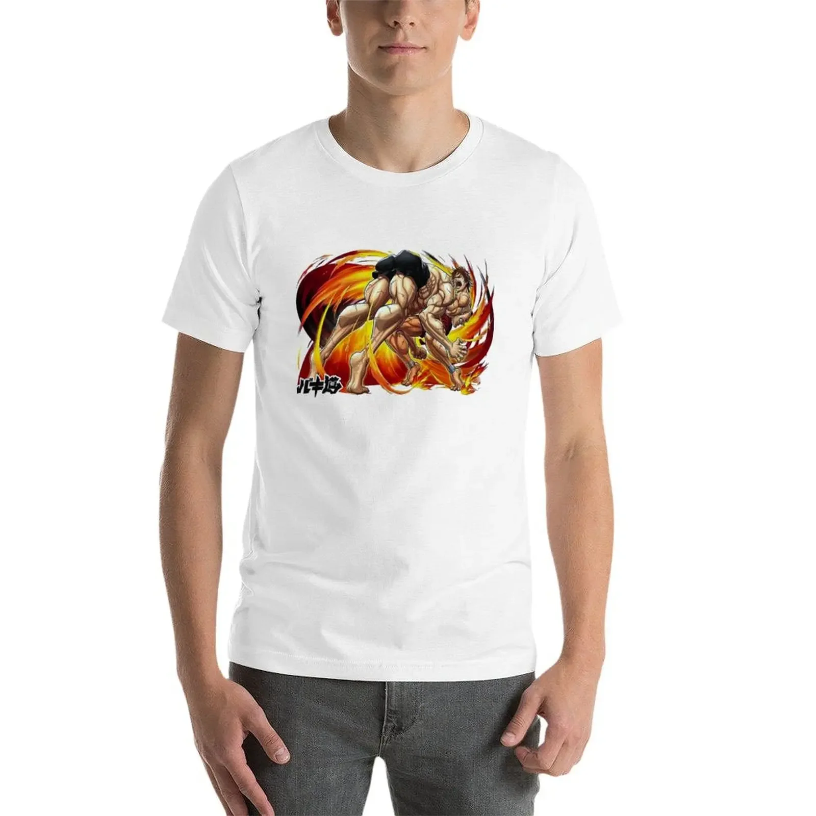 Футболка Baki Hanma and Jack the Grappler новое издание быстросохнущие мужские футболки с