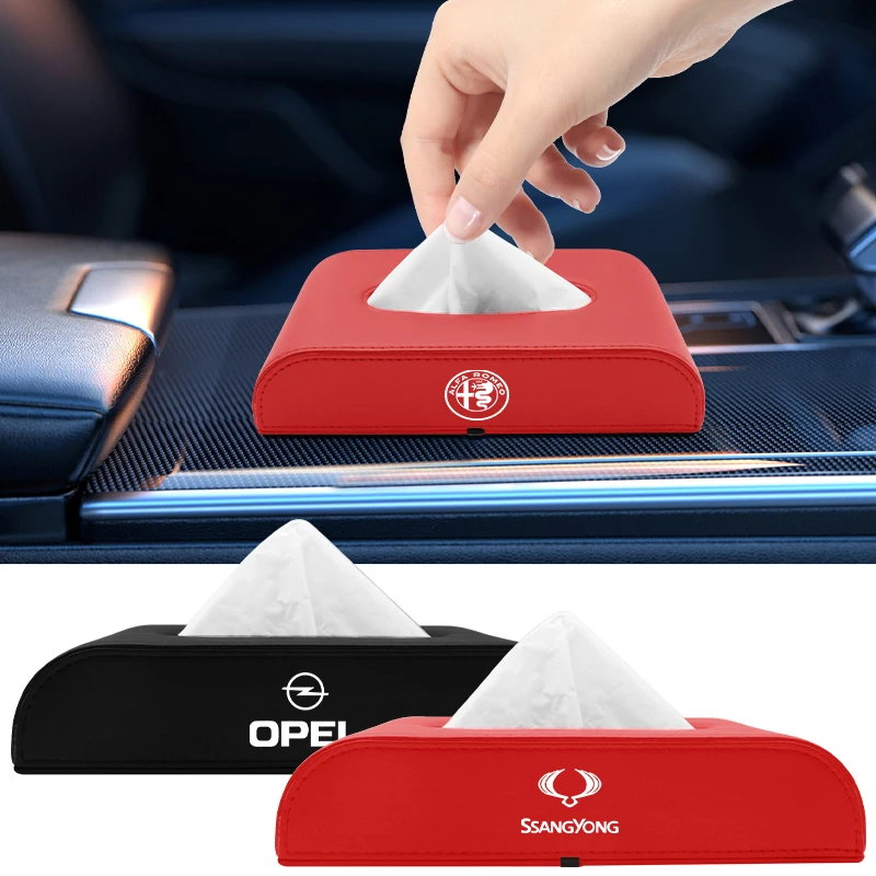 

1pcs Car Tissue Box Cover Tissue Boxes Holder for Land Rover Range Discovery Sport Guardian 4 Freelander 2 Evoque Accessories