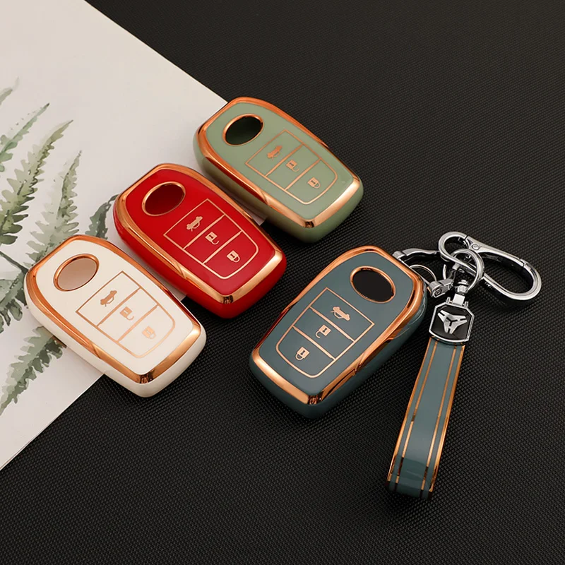 

Мягкий чехол для автомобильного ключа из ТПУ для Toyota Hilux Fortuner Land Cruiser Camry Coralla Crown RAV4 Highland