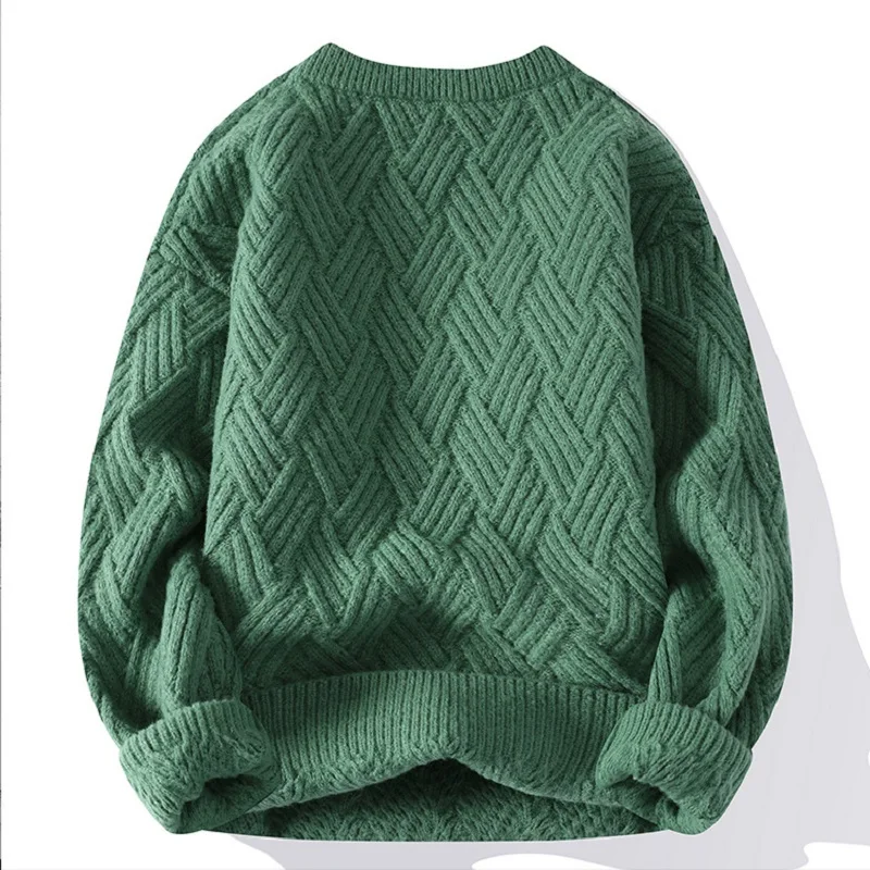 Sweaters 2022 Autumn and Winter Thickened Pullover Warm Sweater Simple knitted sweater men Versatile Undercoat man clothes