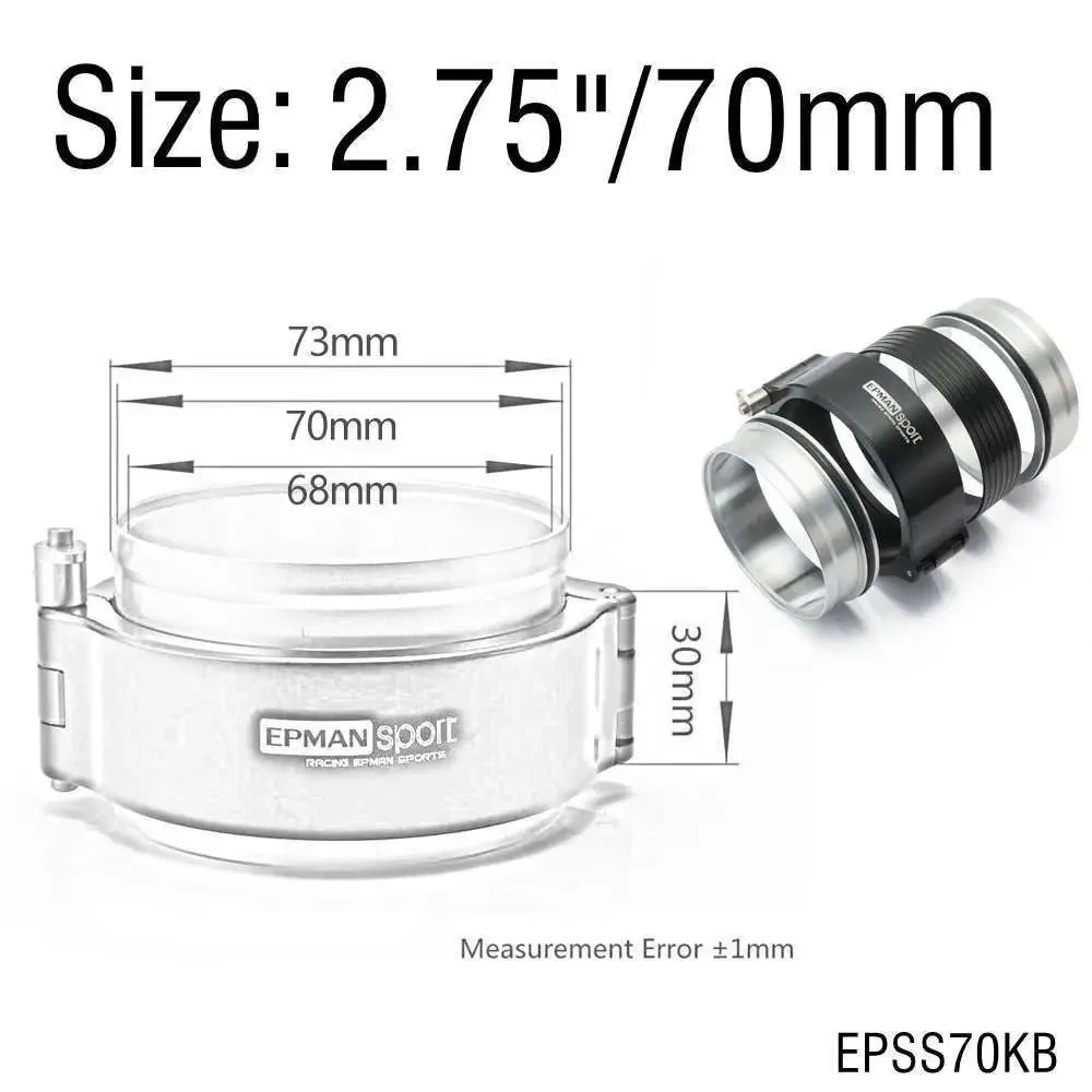 

EPMAN HD Зажимная система в сборе вытяжной v-образный зажим Быстрый выпуск для 2,5 "OD выхлопа/интеркулера Pip/Turbo eps63kb
