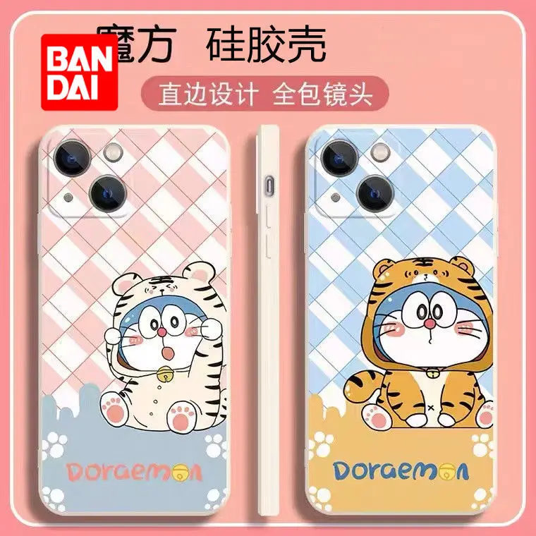 

Bandai Doraemon Phone Case for iPhone 13 13Pro 12 12Pro 11 Pro X XS Max XR 7 8 Plus Cartoon Shockproof Back Covers Fundas