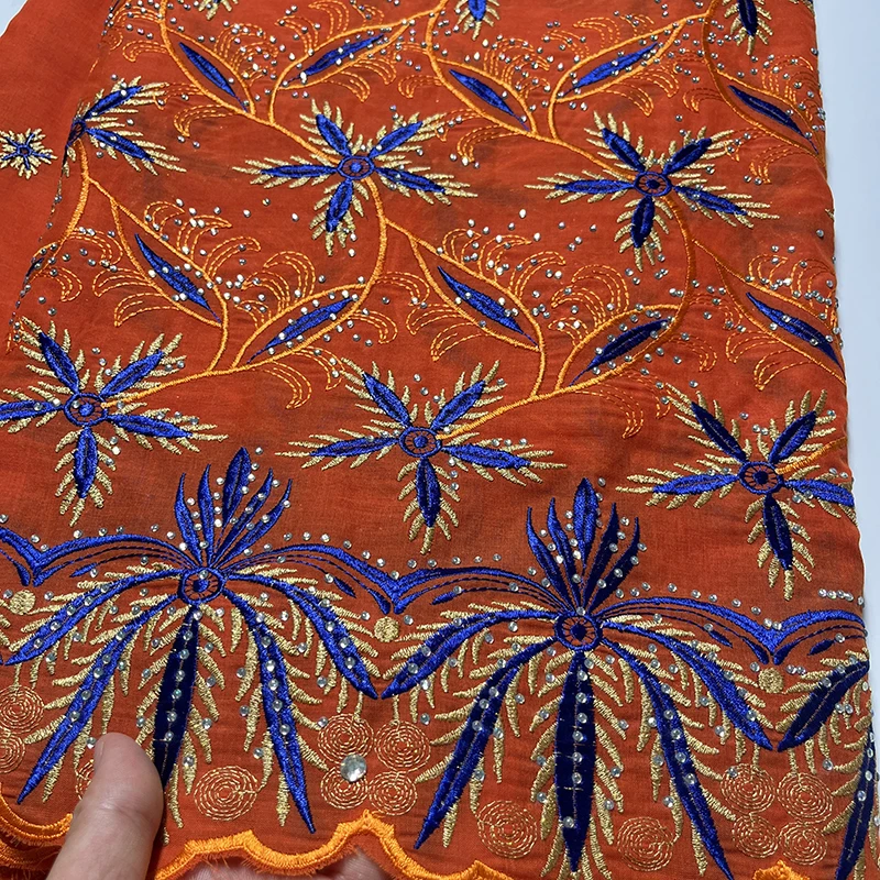 Хлопковая кружевная ткань Lafaya HQ6102