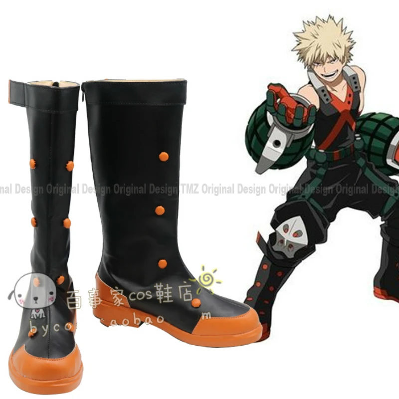

My Hero academic Boku no Hero academic Bakugo Katsuki/обувь с рисунком в стиле аниме; Костюм; Ботинки для костюмированной вечеринки