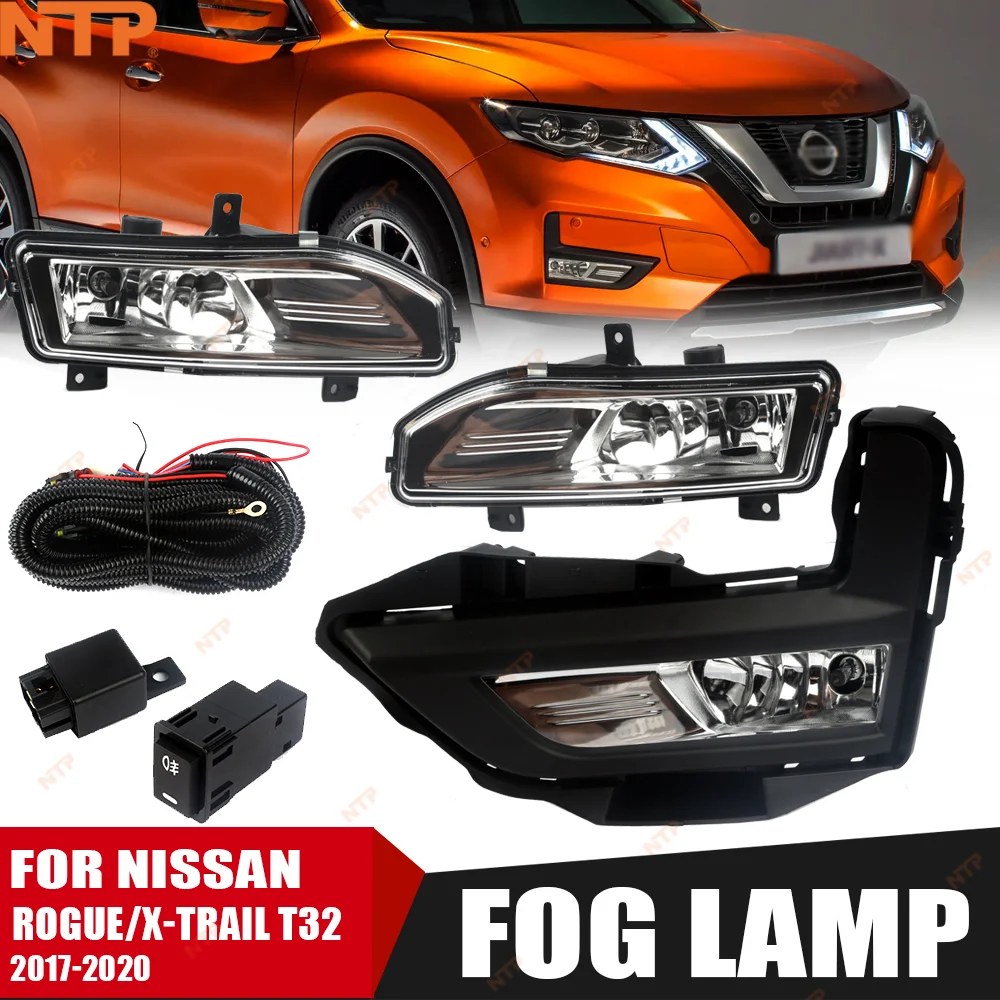 Фото Комплект светодиодных противотуманных фар для NISSAN ROGUE X-TRAIL 2017-2020, совместимый с различными версиями моделей, автомобильные световые аксессуары №1