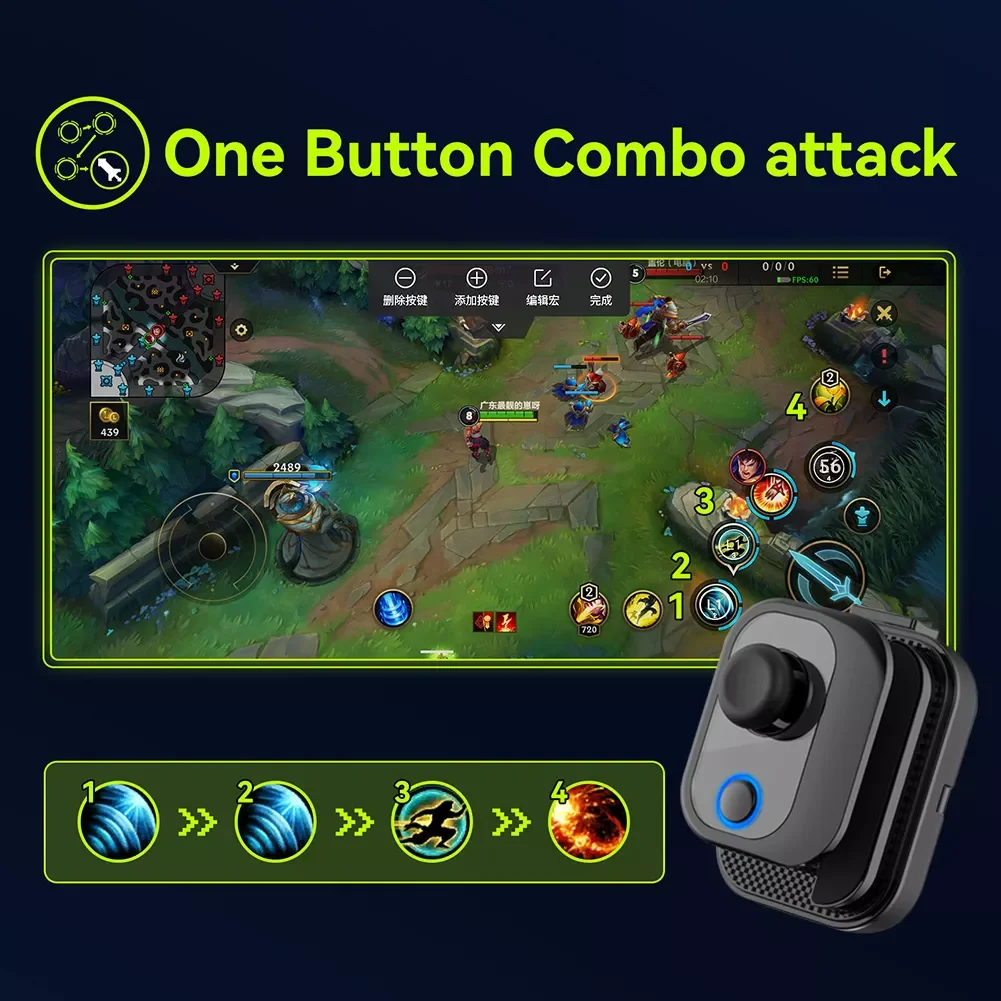 

Bluetooth- Gamepad Joystick Gamepads Type-C Game Controller Gamepads Mini Portable for Android Tablet