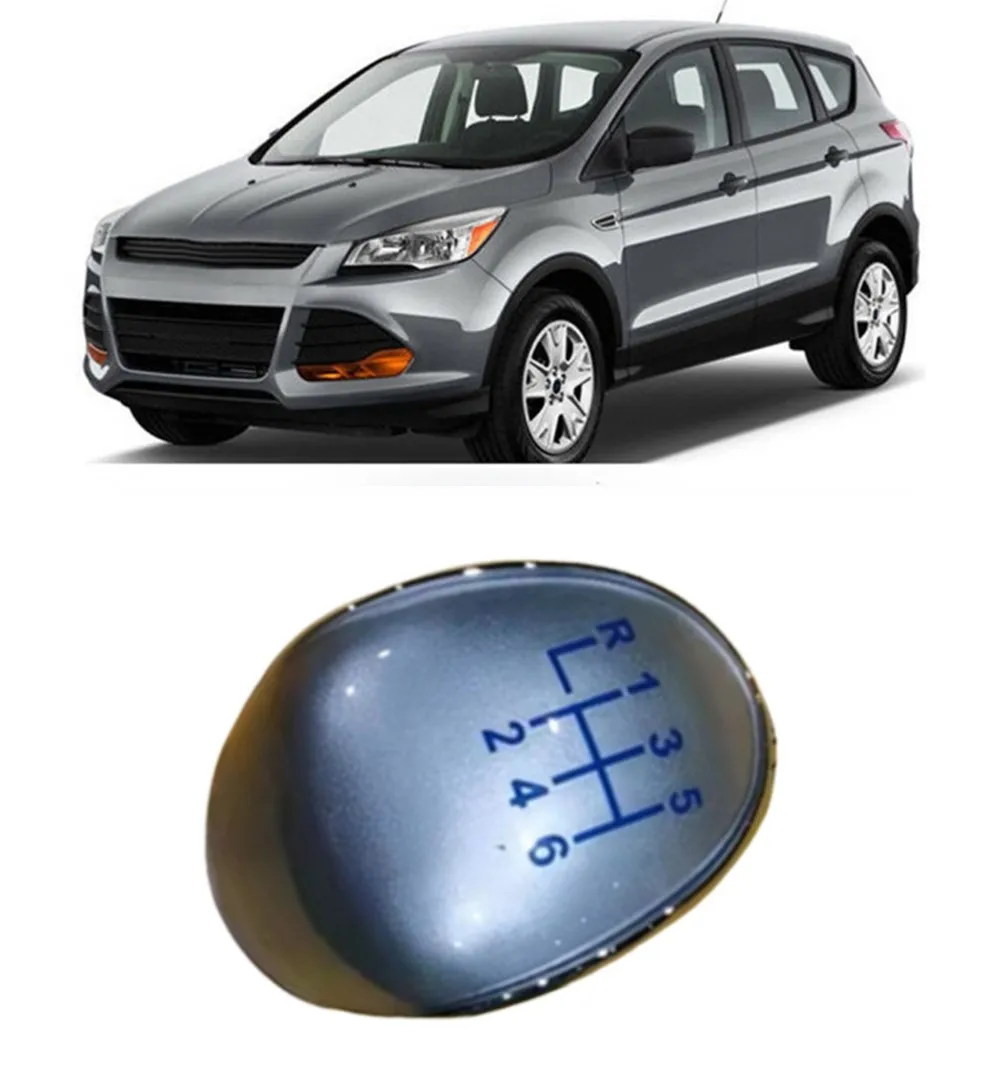 

1pc Gear Shift Knob Head Insert Cover ABS Plating+PC Replacement For Ford Fiesta/Focus ST 1793439 Car Accessories