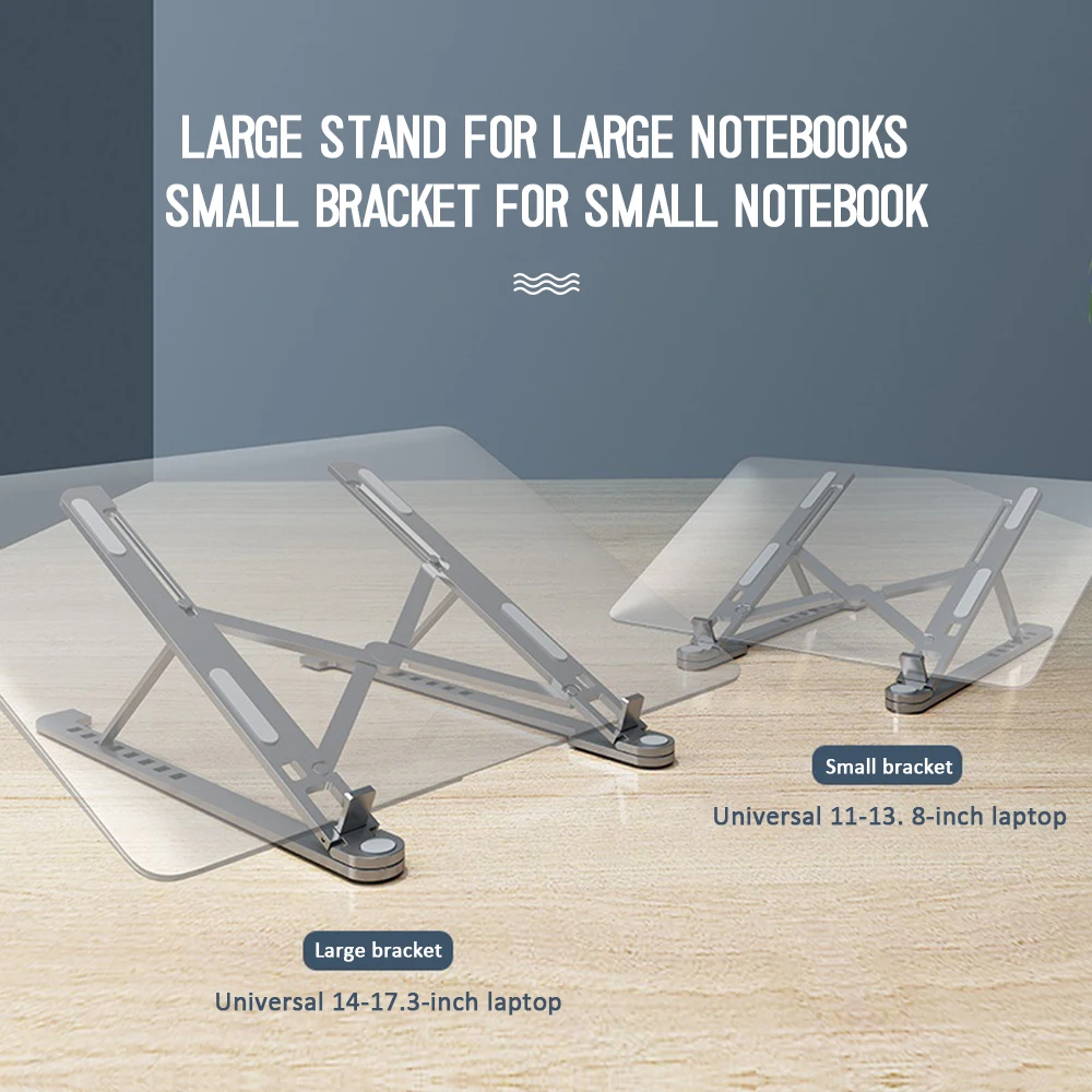 

Holder Folding Bracket Convenient To Carry Height Adjustable Laptop Stand Folding Adjustable Comfortable Viewing Folding Storage