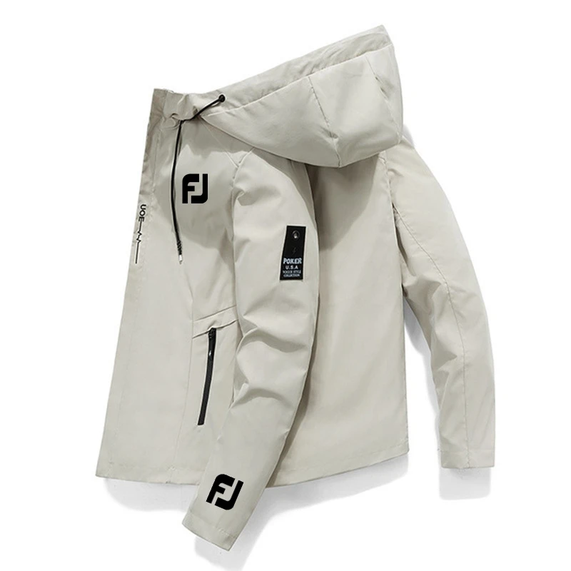 

New Men's Golf Jackets Waterproof Water Proof Wind Breaker Casual Coat Male Clothing 2022 Autumn and Winter Antifreeze Jackets