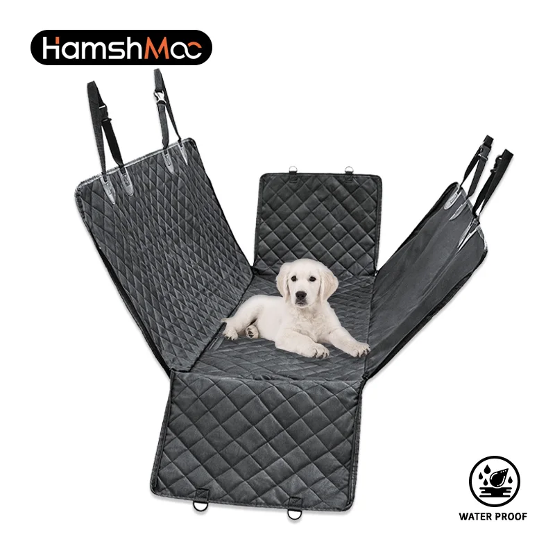 

HamshMoc Adjustable Pet Car Mat Anti-dirt Waterproof Car Rear Cat Dog Pad Four Sides Anti-scratch Outdoor Travel for All Pets