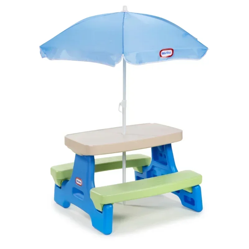 

Little Tikes Easy Store детский стол для пикника с зонтиком