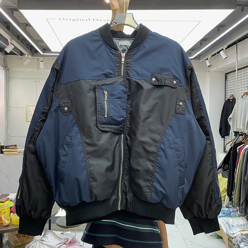 

Куртка-бомбер 23FW Мужская/женская из плотной ткани с множеством карманов