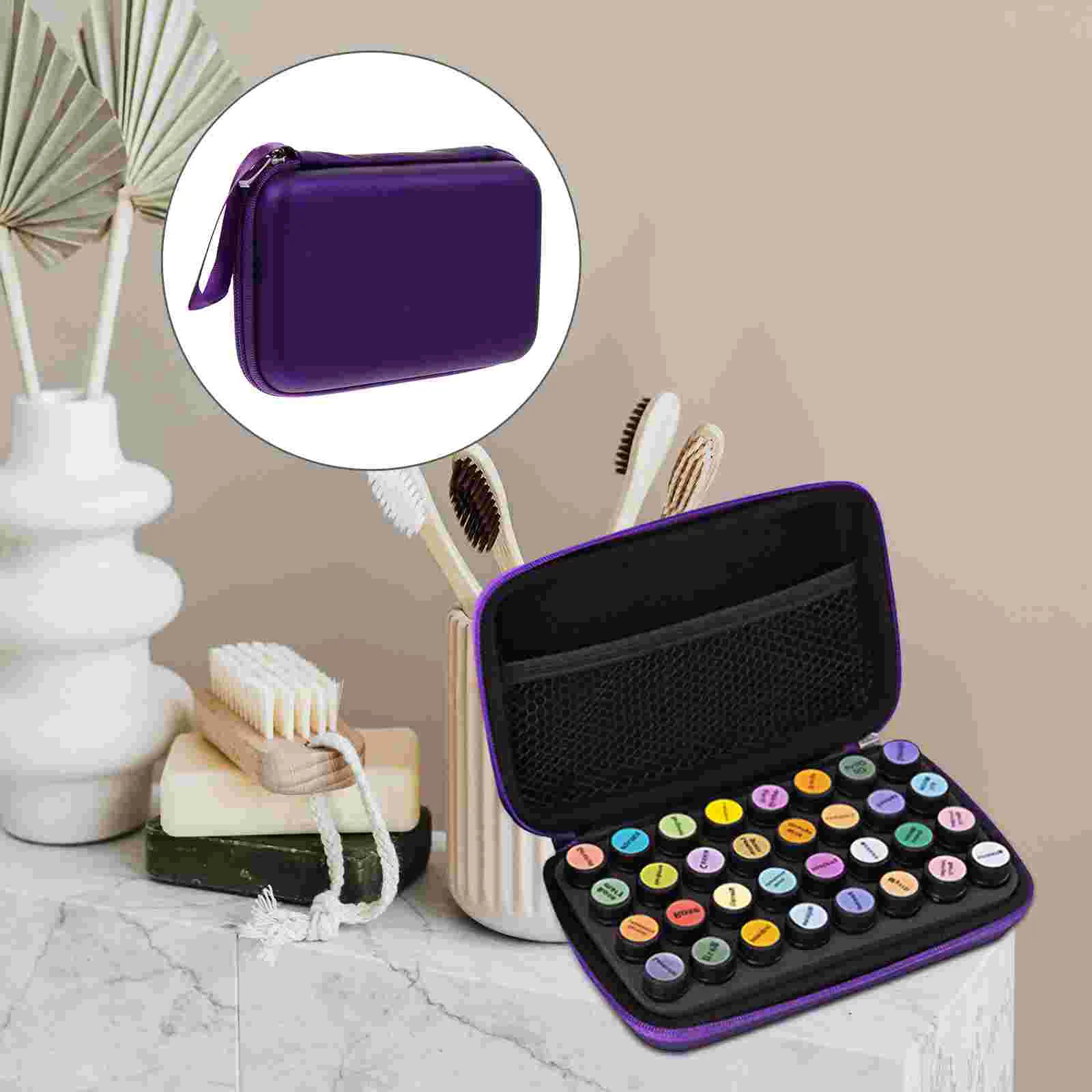 

Essential Oil Case Storage Bottle Holder Pouch Travel Carrying Organizers Portablenail Polishhandheld Organzier Organizer