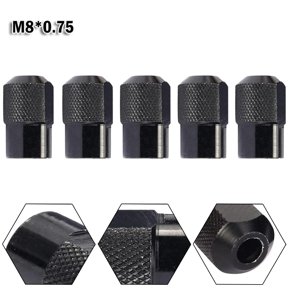 

5PCS/set Mini Drill Chuck Accessories Rotary Tools Electric Grinder Zinc Alloy Chuck Nut M8*0.75mm Power Tool Accessories