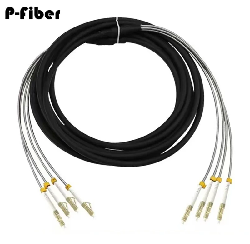 уличный патчкорд 120 м 2/4 ядра 7 0 мм 2C 4C OM1 OM2 CPRI LC SC FC DVI водонепроницаемая перемычка