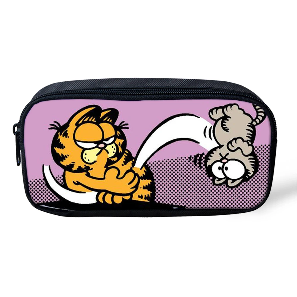 ADVOCATOR 2022 Cartoon Fat Cat Print Pencil Bag for Students Pen Pouch Cases Zipper Children Travel Organizer Gift Free Shipping