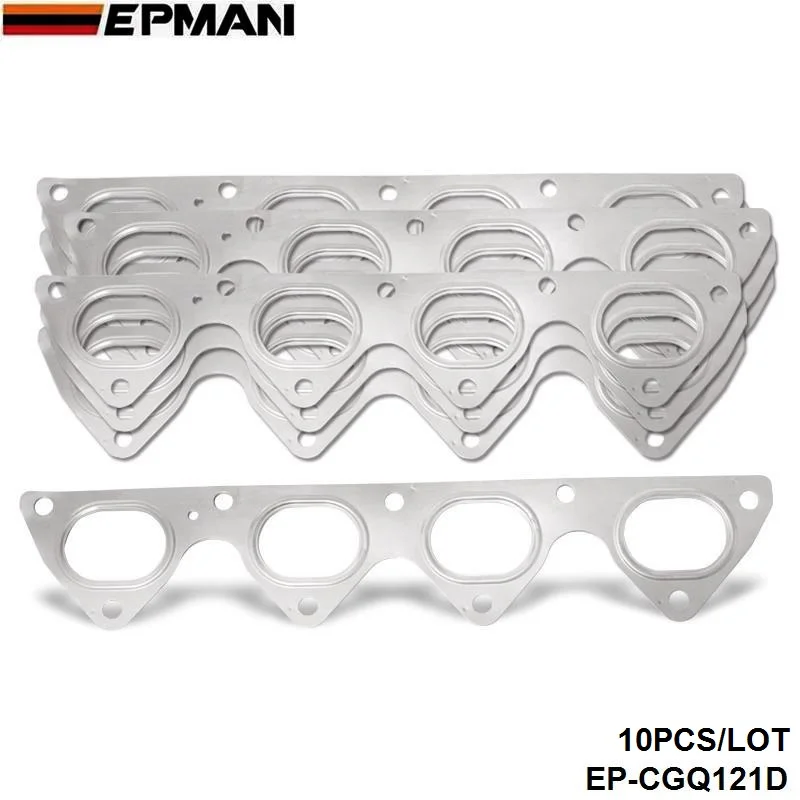 

10PCS/LOT 3 Layer Stainless Steel Exhaust Manifold Header Gasket For Honda Integra Civic Crx B16 B16A B18 EP-CGQ121D