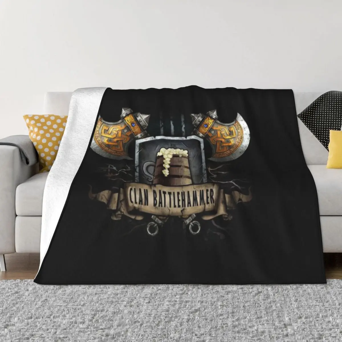 Ультра-мягкое Флисовое одеяло с микро-изображением Хана батута митрального