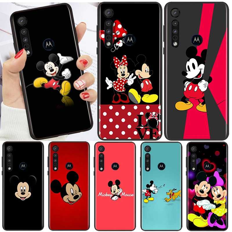 

Disney Cute Mickey Mouse For Motorola G8 G9 G Edge E7 E20 G60S G50 X30 S30 G71 G51 G22 30 G41 G31 S Power Black Phone Case