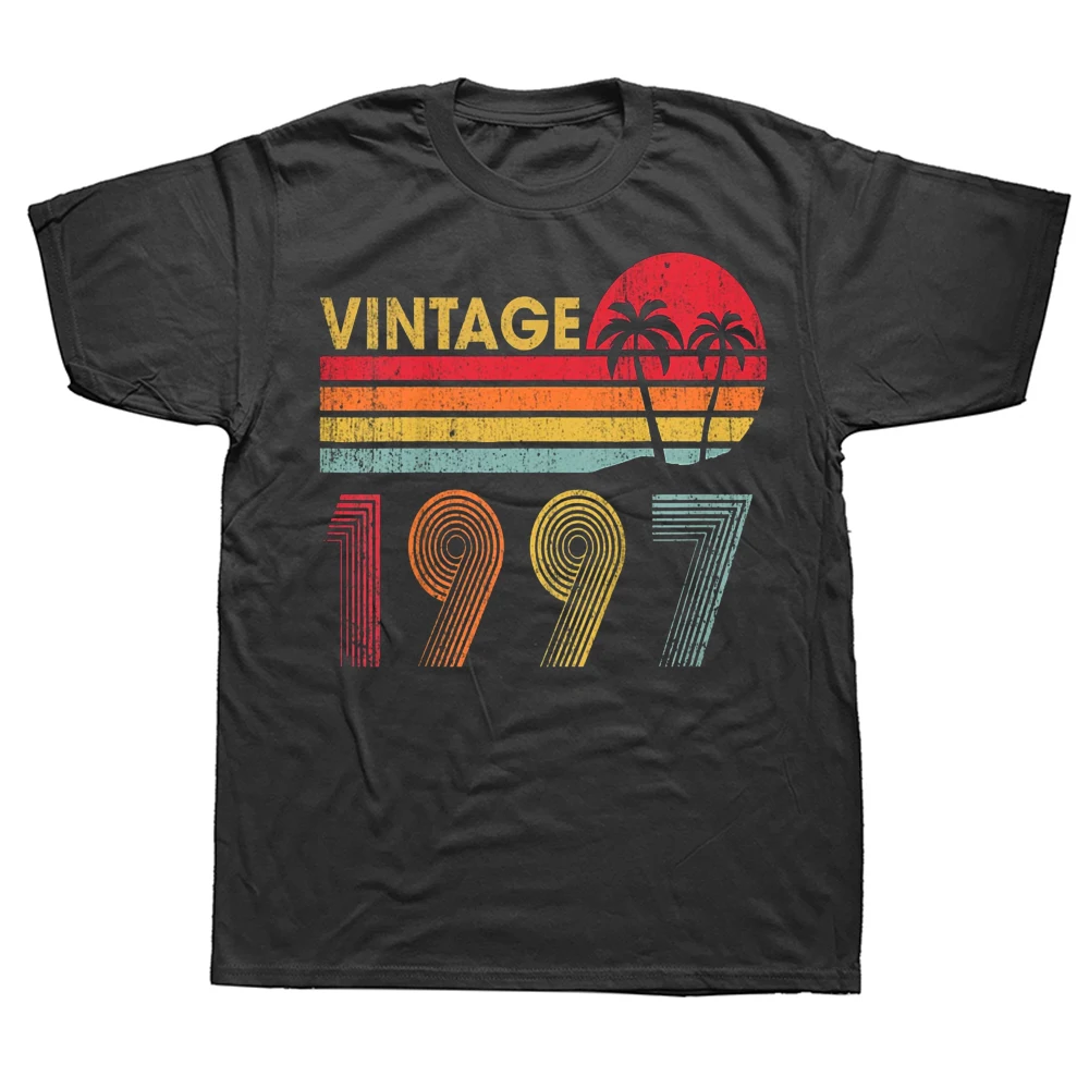 

Vintage 1997 25 Years Old 25th T Shirts Summer Style Graphic Cotton Streetwear Short Sleeve Birthday Gifts T-shirt Mens Clothing