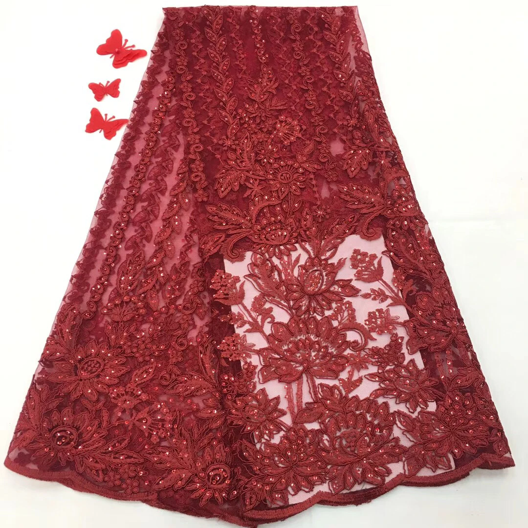 

Nigerian Lace Fabric 2018 High Quality Royal Blue Nigerian Tulle Mesh Lace Nigerian Lace Fabrics For Wedding 2018