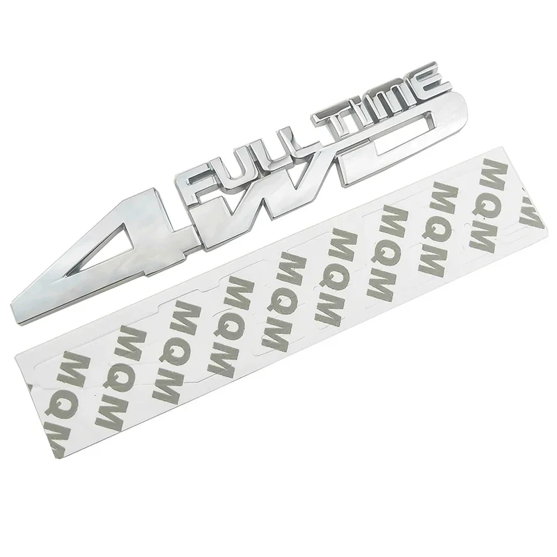 

3D Стайлинг автомобиля, 4WD, полноразмерная хромированная эмблема, значок грузовика, автогель, наклейка, аксессуары для Jeep Renegade Toyota Ford