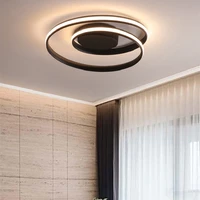 modern nordic led chandeliers lamp white black color home decor ac90 260v surface mounted lighting fixtures for living room bar
