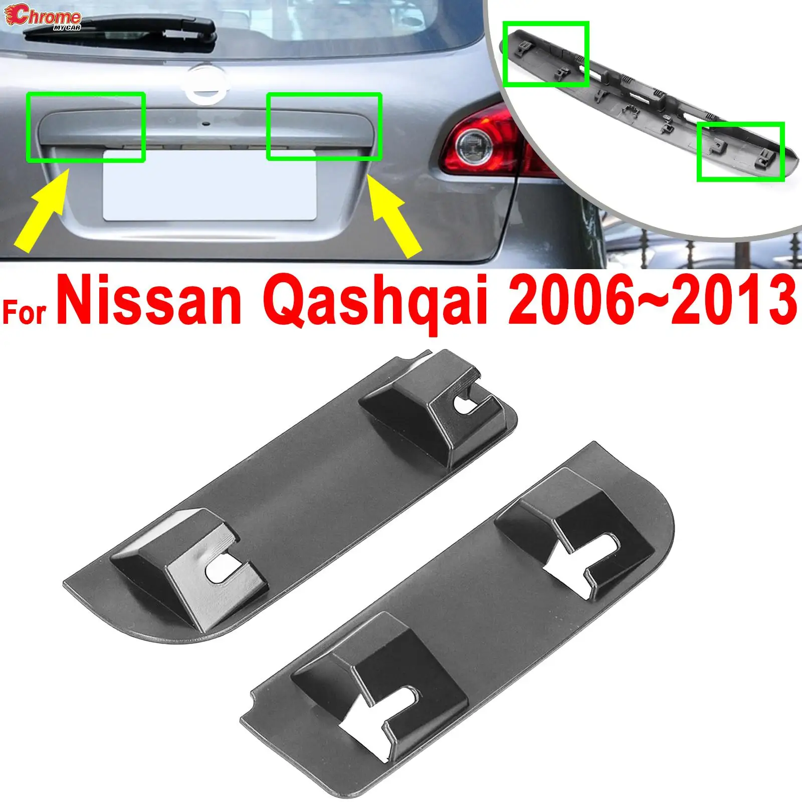 

90812JD20H 90812JD30H для Nissan Qashqai, Dualis, ручка багажника, ремонт, набор зажимов, зажимы 2006 2007 2008 2009 -2013