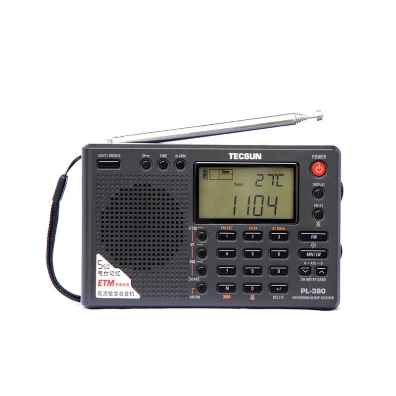 

2022 PL 380 DSP professional Radio FM/LW/SW/MW Digital Portable Full Band Stereo Good Sound Quality Receiver as Gift to Parent