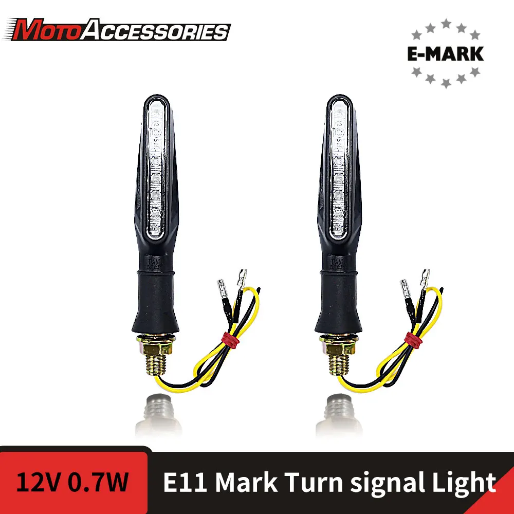 

Universal Motorcycle Turn Signals Light LED Indicator Flowing Water Flashing Sequential LED Running Lamp Blinker Flasher New