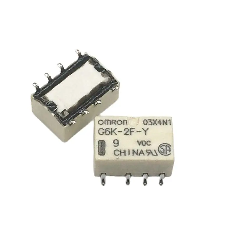 

2PCS/ SMD G6KU-2F-Y-9VDC two normally open two normally closed SPDT conversion type eight-pin signal relay