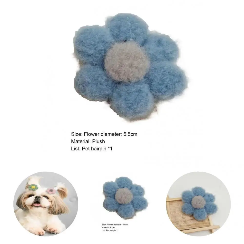 

Dog Hairpin Novel Compact Anti-oxidation Grooming Accessories Pets Floral Hairpins for Dog Puppy Hair Clips Barrette