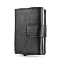 rfid magnet wallet smart pop up mens wallet zipper coin